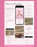 Pink Pilates Landing Page