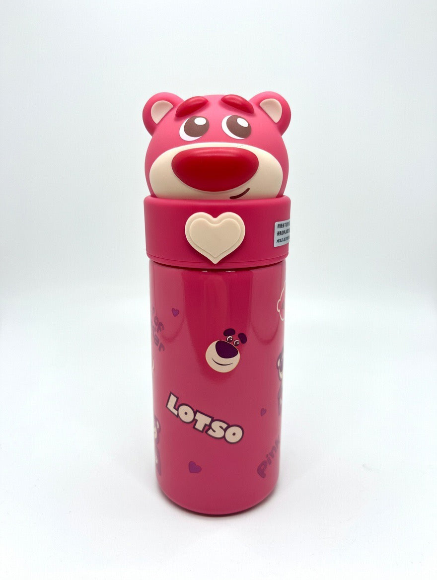 Glitter Lotso Tumbler with Heart-Shaped Holder