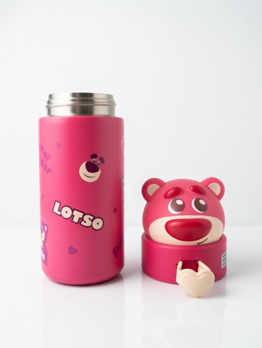 Glitter Lotso Tumbler with Heart-Shaped Holder